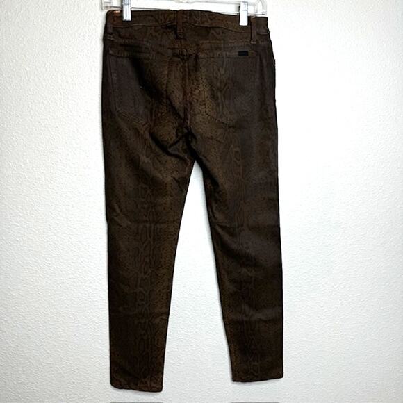 Joe's Jeans Women's Brown Leopard Print Skinny Ankle Pants Sz 27 - Picture 3 of 16